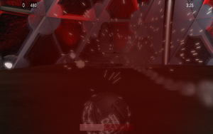 Showing off new particles. It's a little hard to see, I was getting damaged at the time.